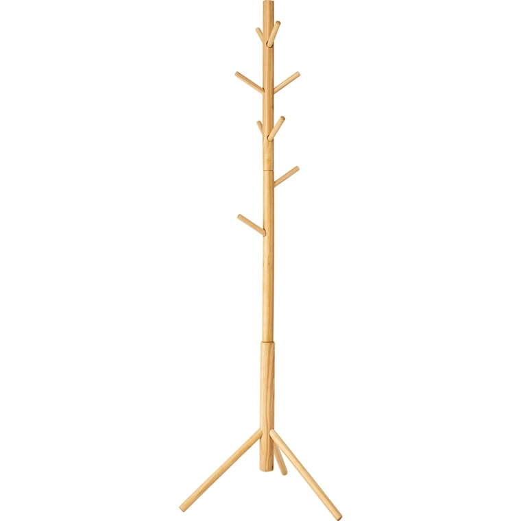 ポールハンガー 帽子掛 コート掛/天然木/高さ169 | 