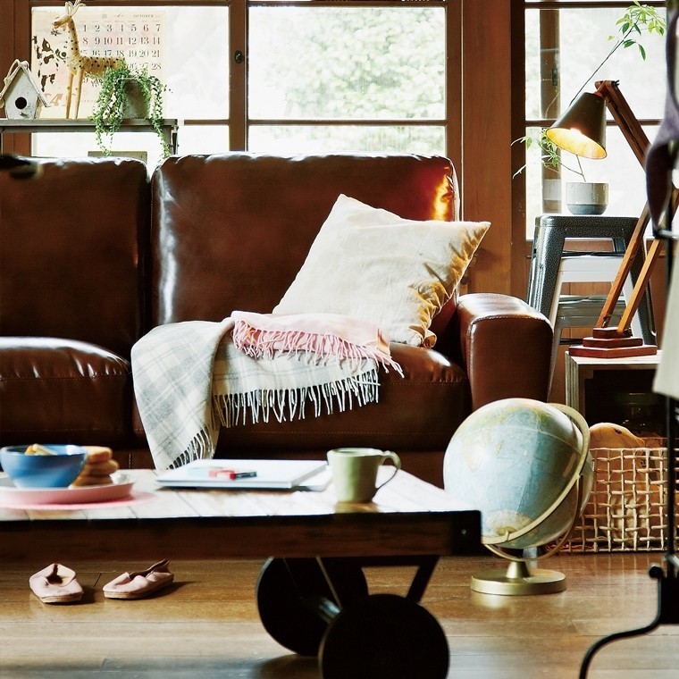 ソファー ソファ/二人掛け/ノスタルジー 骨董風 ビンテージ 合皮/幅160