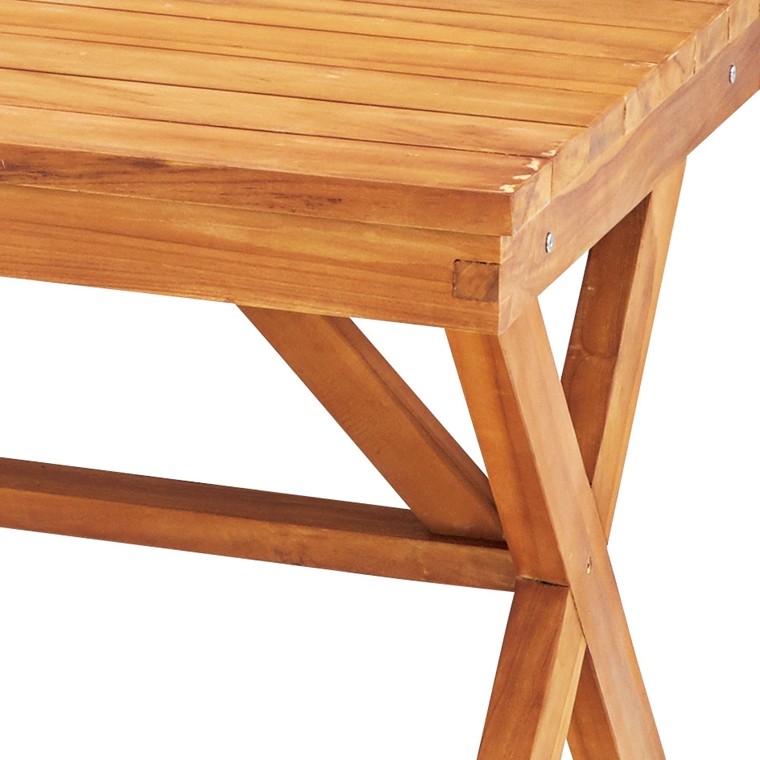 ガーデンテーブル アウトドアテーブル/天然木 チーク/幅150 高さ71