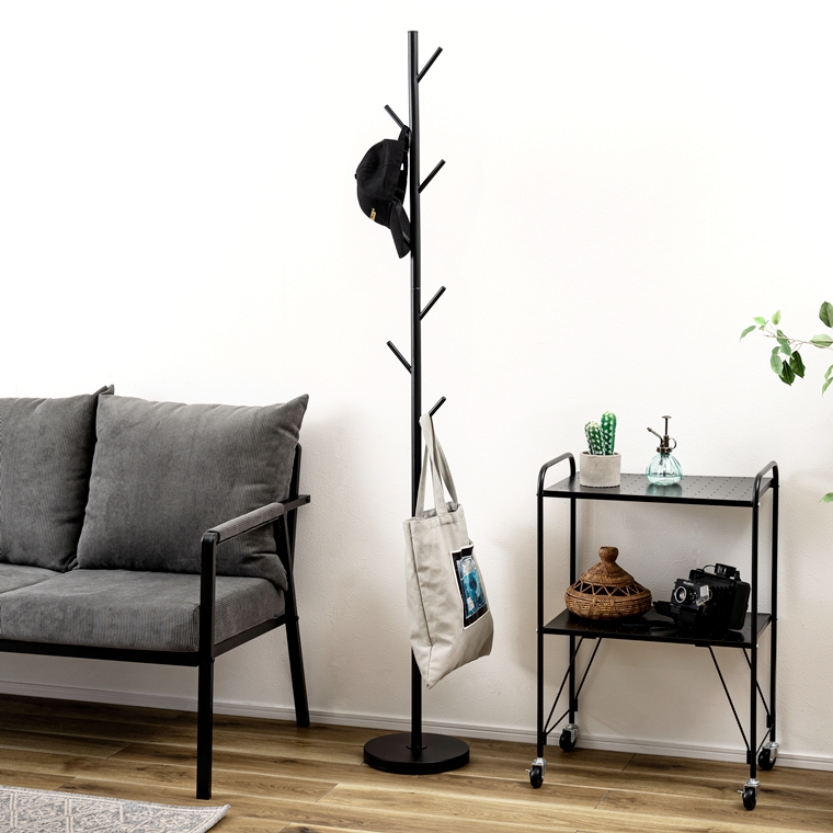 ポールハンガー 帽子掛 コート掛/スチール/高さ175 |  | 05