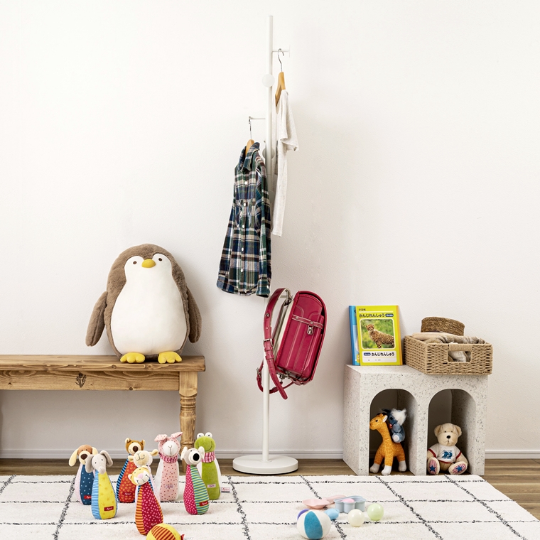 ポールハンガー 帽子掛 コート掛/スチール/高さ175 |  | 08