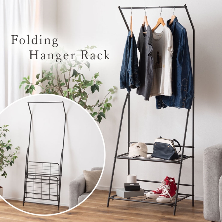 ハンガーラック ハンガースタンド ハンガーパイプ/棚付/幅60 高さ161 |  | 03