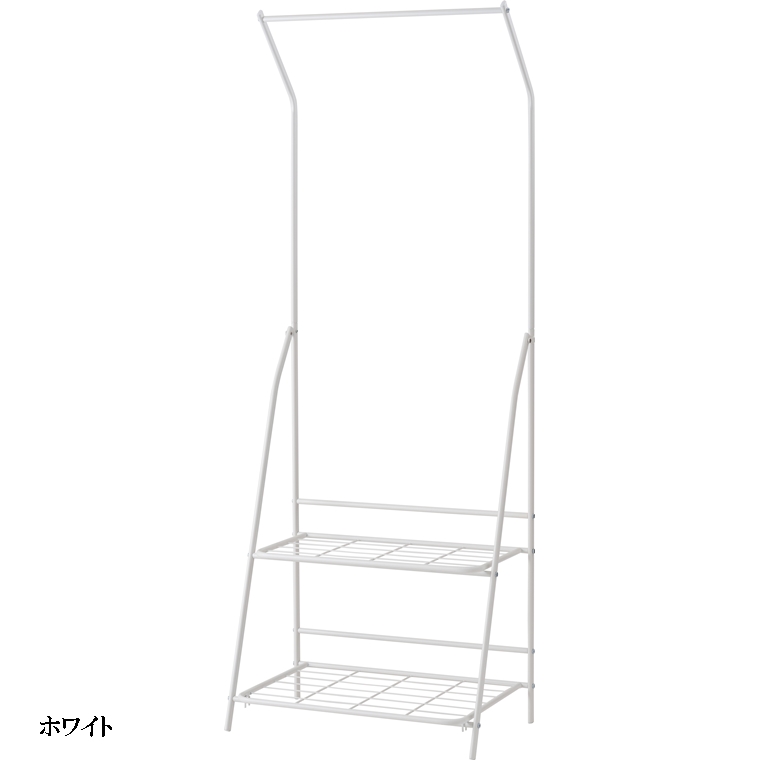 ハンガーラック ハンガースタンド ハンガーパイプ/棚付/幅60 高さ161 |  | 02