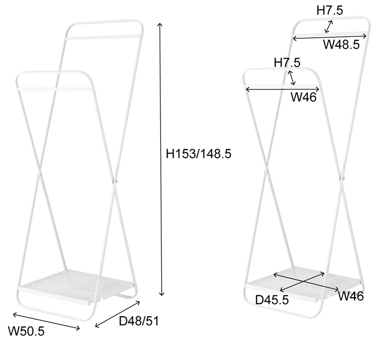 ハンガー フォールディング 折畳み/スチール/幅50.5 高148.5 |  | 22