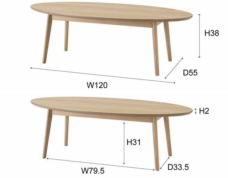 美品】 MDF 楕円形 オーバルテーブル コーヒーテーブル 組み立て 美品】 MDF 楕円形 オーバルテーブル コーヒーテーブル 組み立て