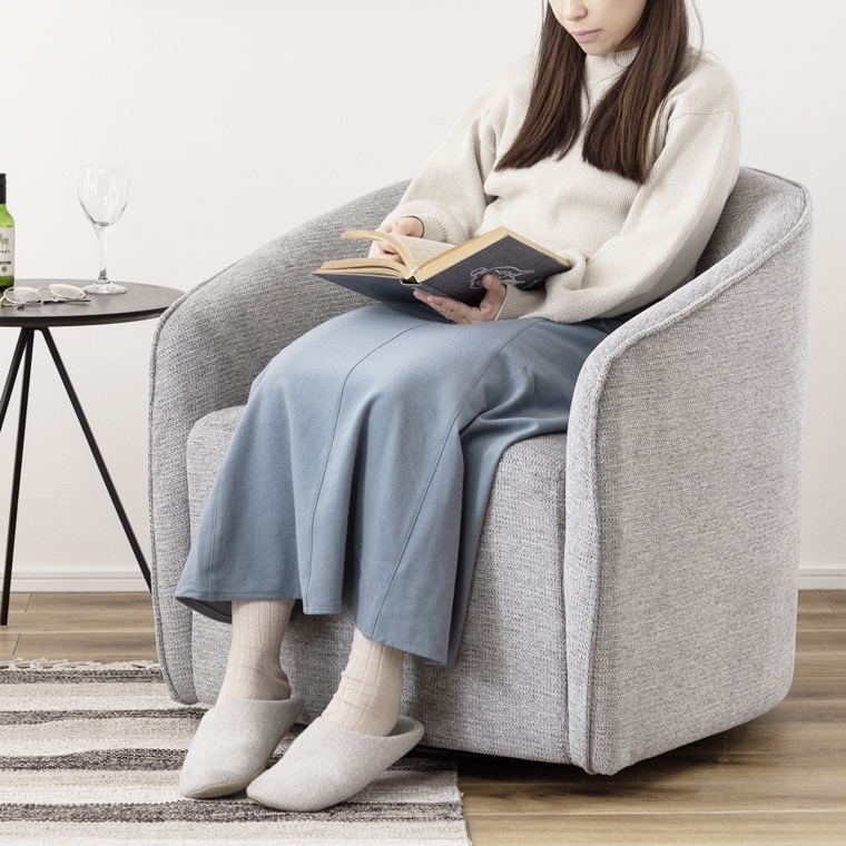 ソファー ソファ ラウンジソファー/一人掛け/回転式/幅74 座面高43 |  | 12