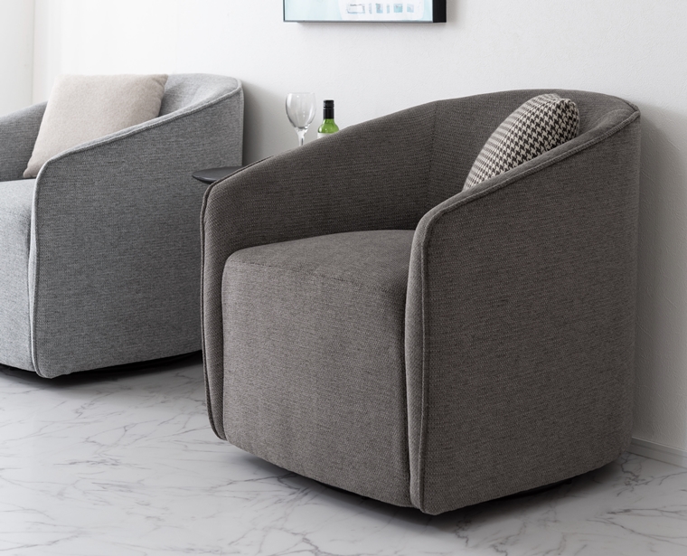 ソファー ソファ ラウンジソファー/一人掛け/回転式/幅74 座面高43 |  | 08