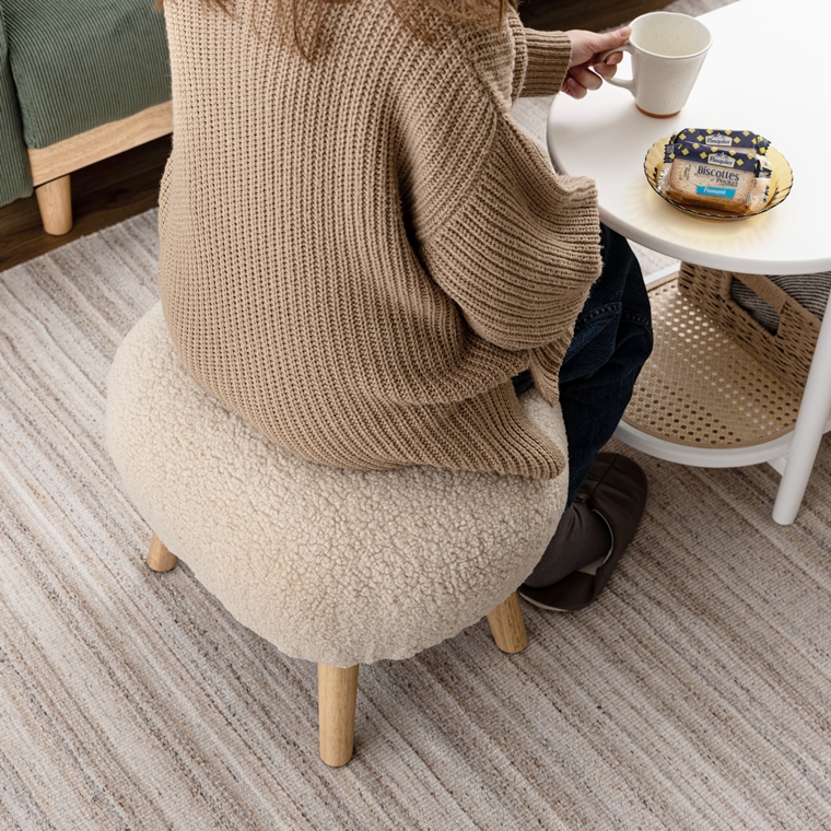 スツール 腰掛 オットマン/大型/１個/幅50 高さ38 |  | 18