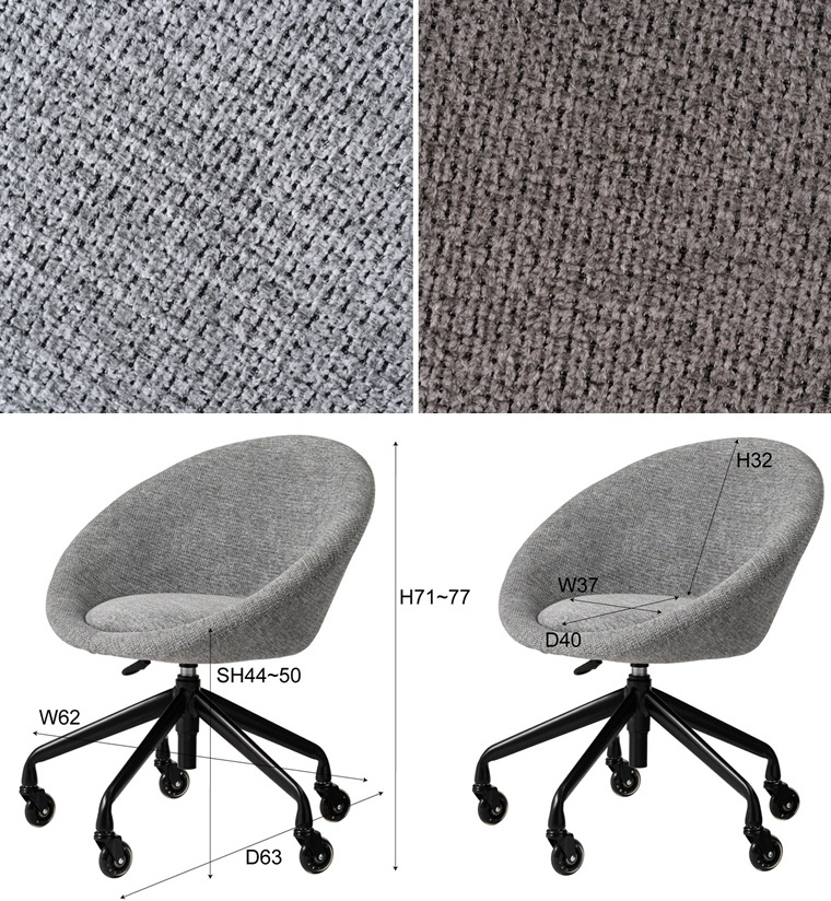 チェア ワークチェア/昇降・回転式/１脚/幅62 座面高44-50 |  | 22