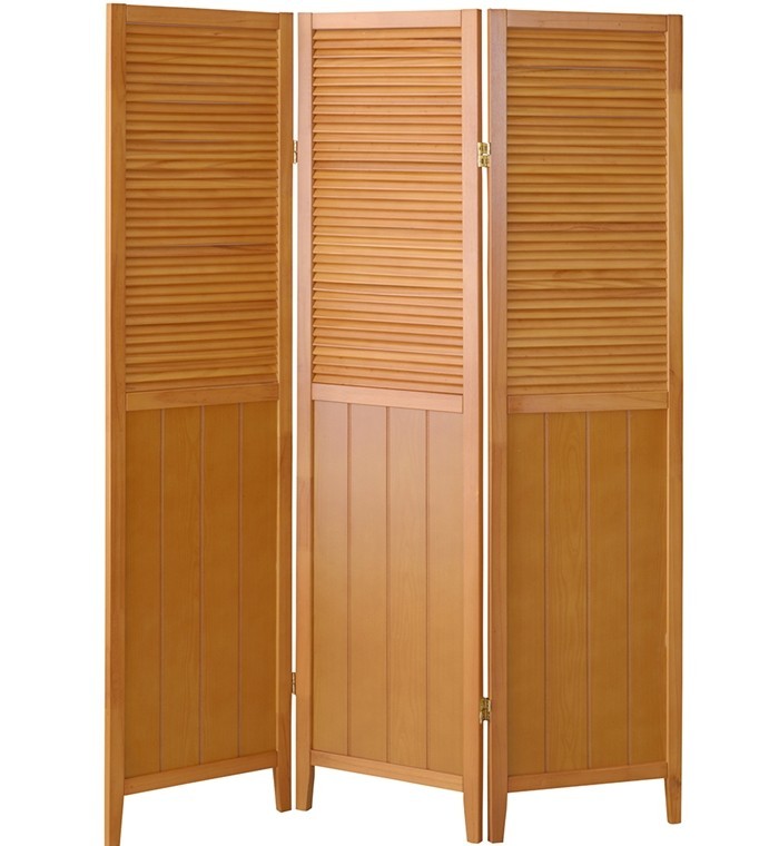 スクリーン 衝立 屏風/天然木 アジアンデザイン/3連/幅40 高さ160