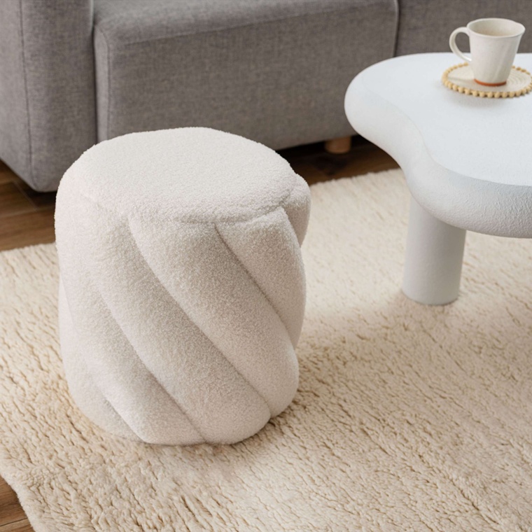 スツール 丸椅子 腰掛/丸 ファブリック/幅37 高さ40/まとめ買い ご注文個数２個以上 |  | 08