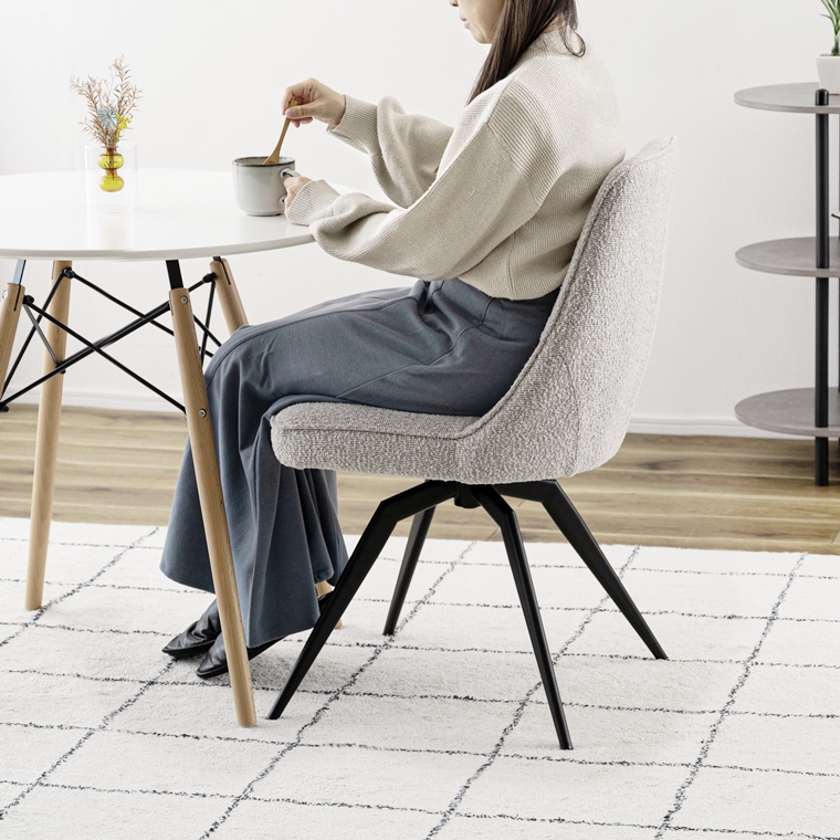 チェア オフィスチェア ダイニングチェア/回転式/肘無しタイプ/１脚/幅49 座面高49 |  | 11