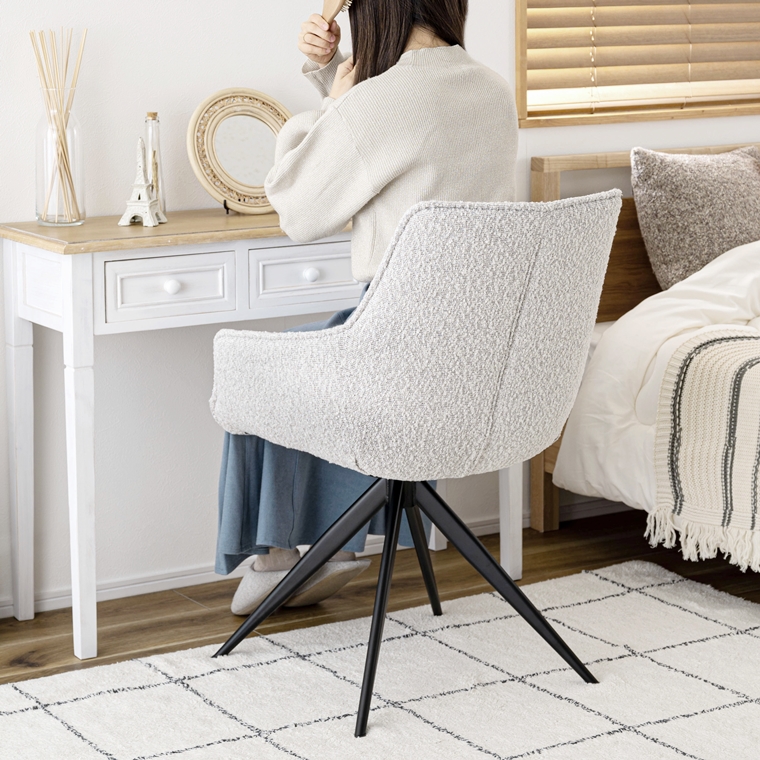 チェア オフィスチェア ダイニングチェア/回転式 肘付き/１脚/幅56.5 座面高48 |  | 13