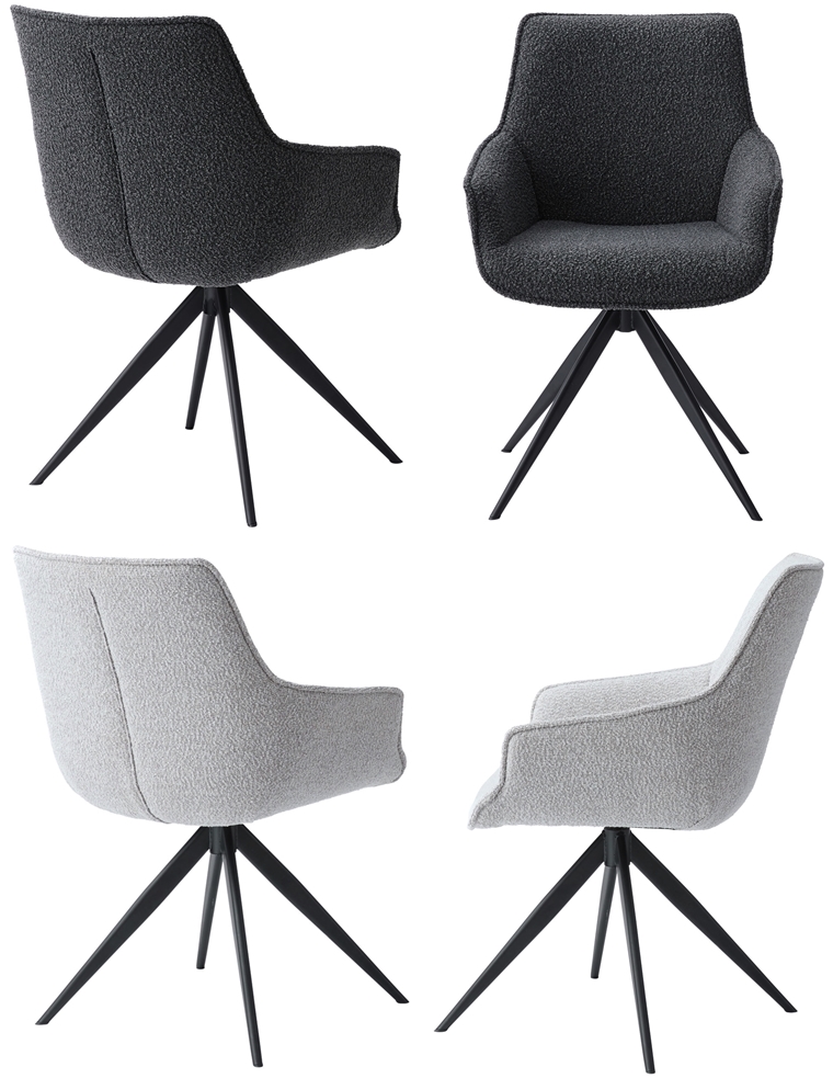 チェア オフィスチェア ダイニングチェア/回転式 肘付き/１脚/幅56.5 座面高48 |  | 14