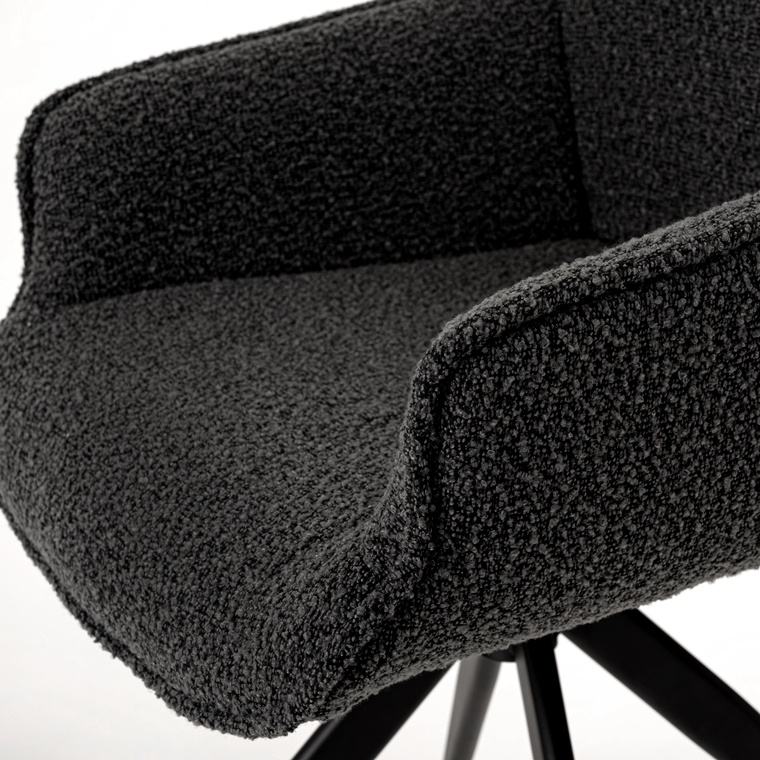 チェア オフィスチェア ダイニングチェア/回転式 肘付き/１脚/幅56.5 座面高48 |  | 16