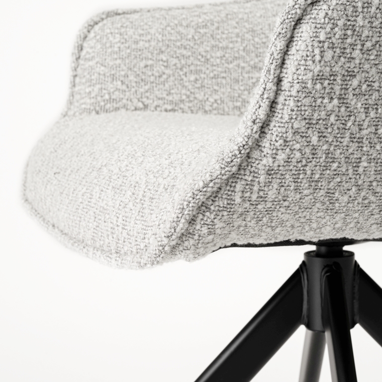 チェア オフィスチェア ダイニングチェア/回転式 肘付き/１脚/幅56.5 座面高48 |  | 17