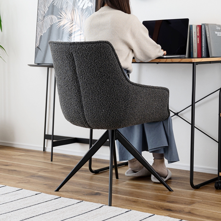 チェア オフィスチェア ダイニングチェア/回転式 肘付き/１脚/幅56.5 座面高48 |  | 08