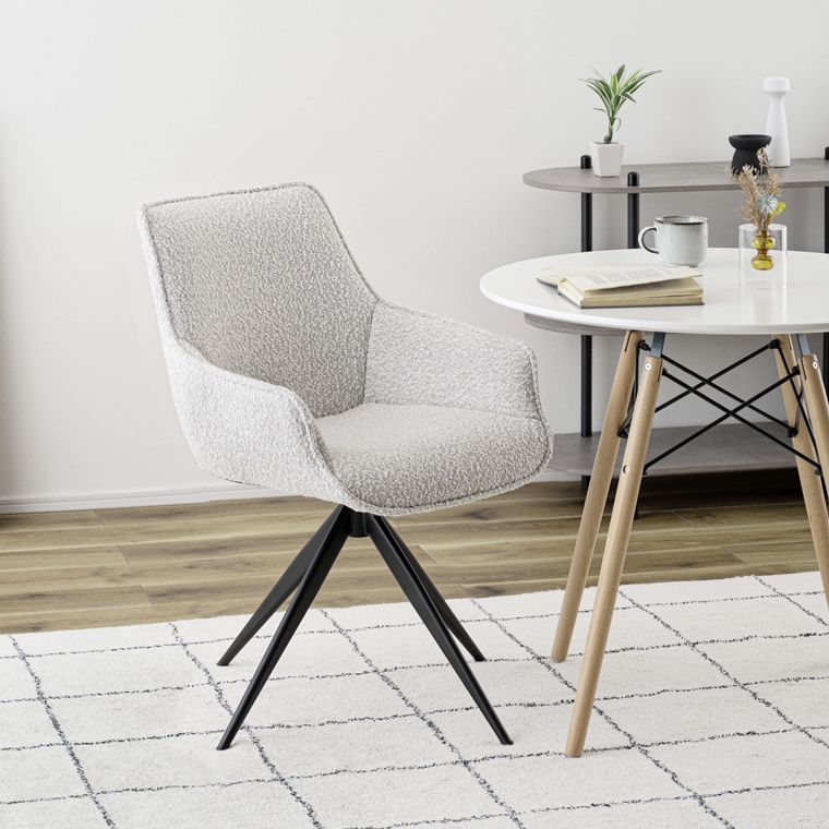 チェア オフィスチェア ダイニングチェア/回転式 肘付き/１脚/幅56.5 座面高48 |  | 10