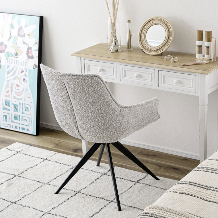 チェア オフィスチェア ダイニングチェア/回転式 肘付き/１脚/幅56.5 座面高48 |  | 11