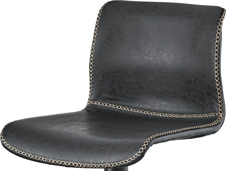 ハイチェア カウンターチェア/回転昇降機能付 合皮/幅43 座面高57-78