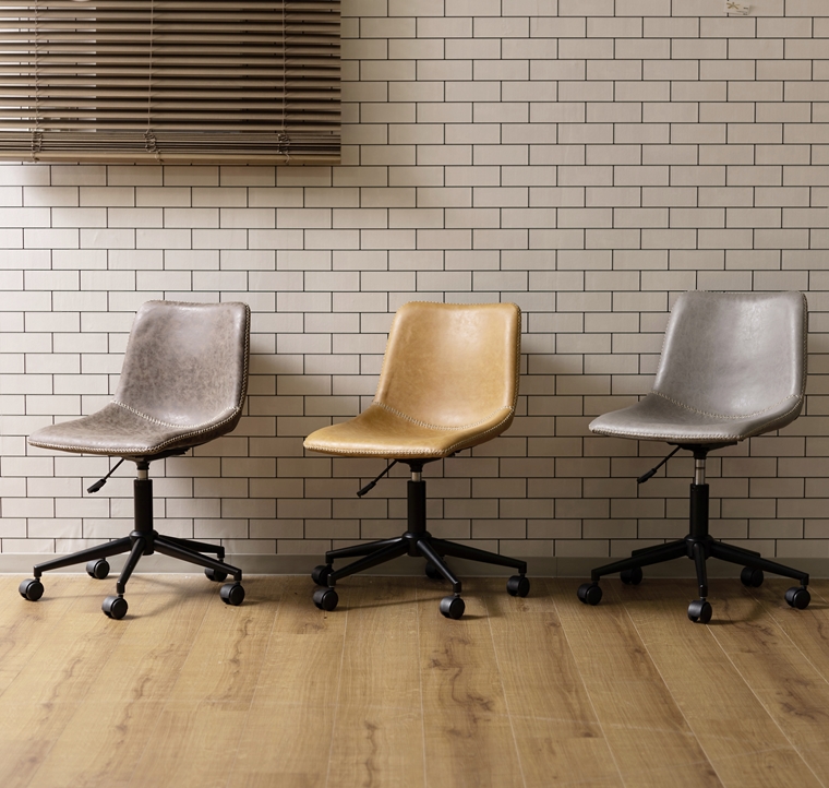 ワークチェア デスクチェア/回転昇降機能付/合皮/幅61 座面高45-54 |  | 04