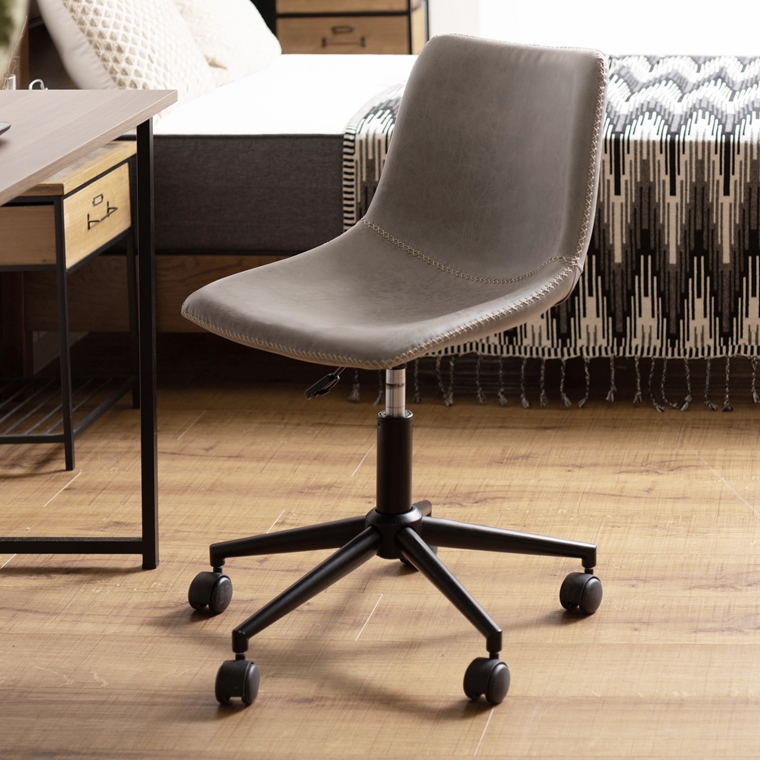 ワークチェア デスクチェア/回転昇降機能付/合皮/幅61 座面高45-54 |  | 13