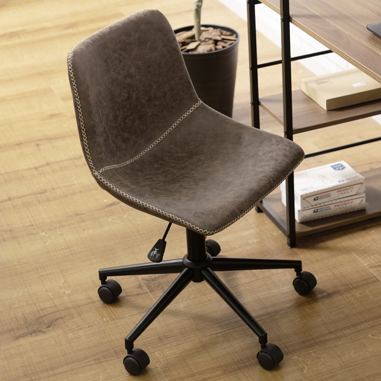 ワークチェア デスクチェア/回転昇降機能付/合皮/幅61 座面高45-54 |  | 10