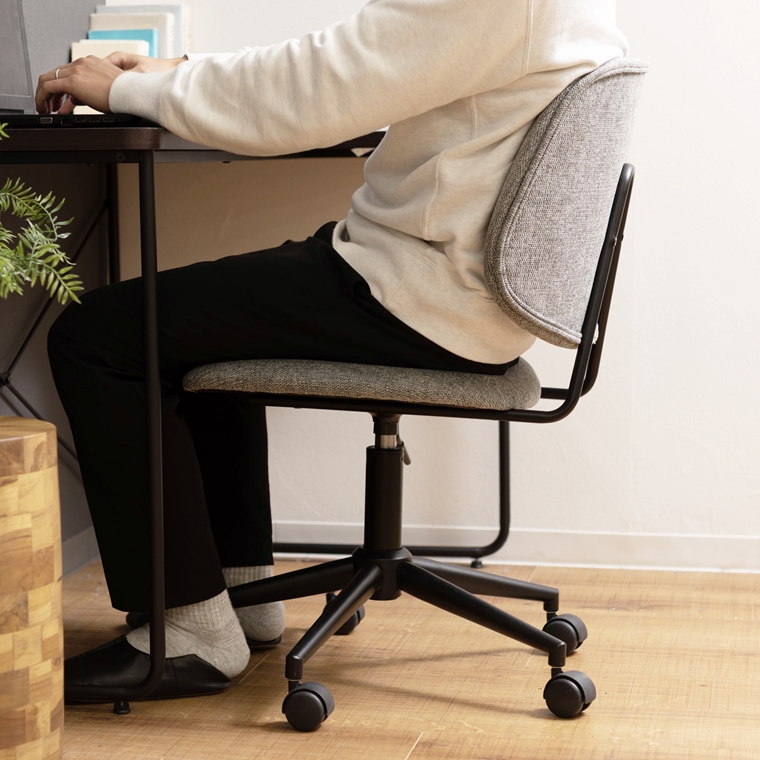 ワークチェア デスクチェア/回転昇降機能付/幅56 座面高44-53 |  | 12