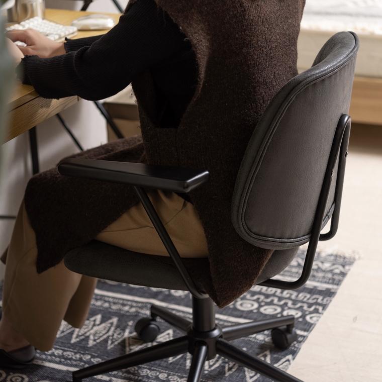 ワークチェア デスクチェア/回転昇降機能付/幅61.5 座面高44-53 |  | 12