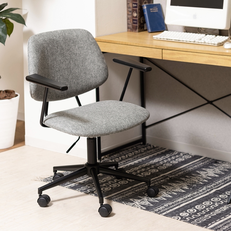 ワークチェア デスクチェア/回転昇降機能付/幅61.5 座面高44-53 |  | 07