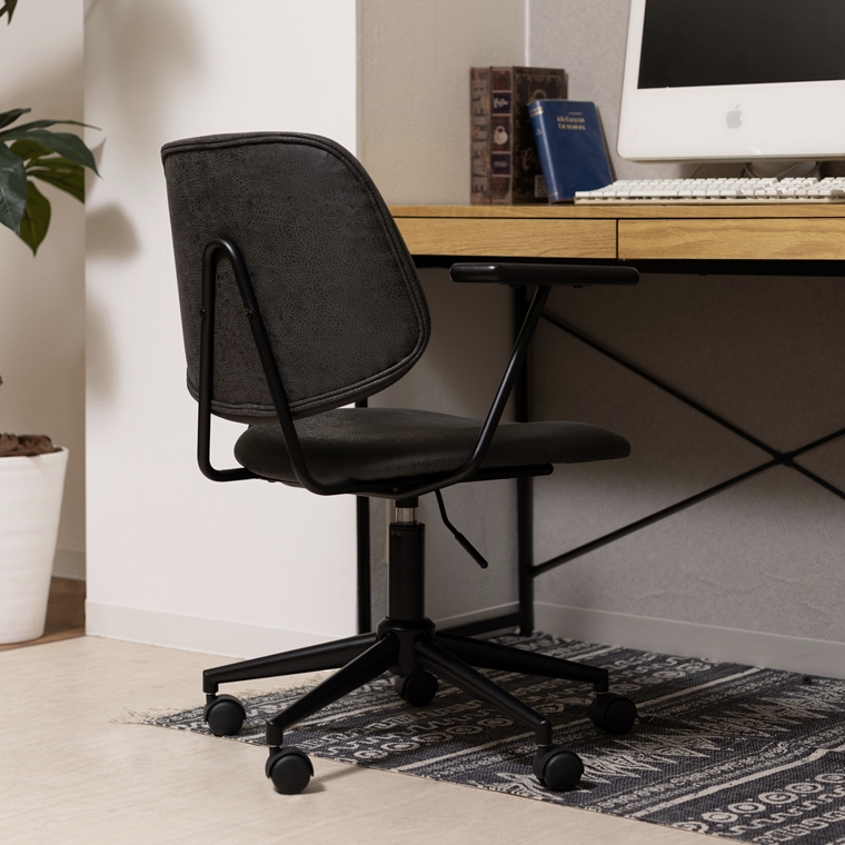 ワークチェア デスクチェア/回転昇降機能付/幅61.5 座面高44-53 |  | 08