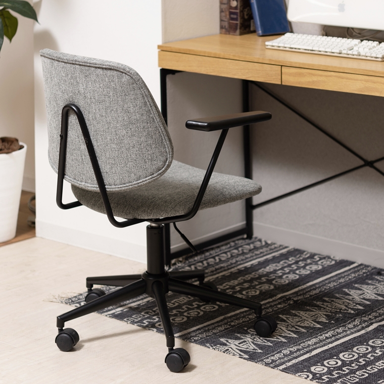 ワークチェア デスクチェア/回転昇降機能付/幅61.5 座面高44-53 |  | 09