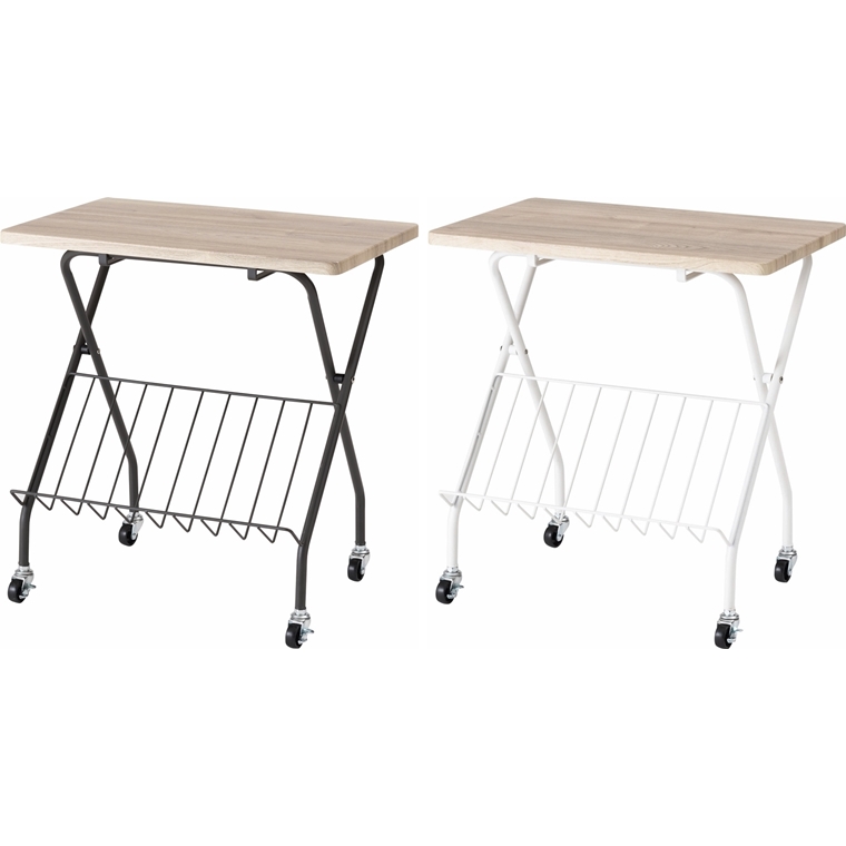 ワークデスク 机 サイドテーブル/シンプル/折畳み/幅45 奥行47 | 