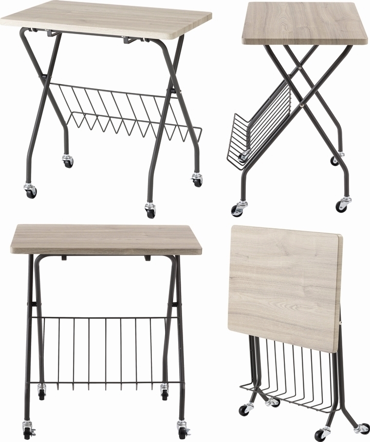 ワークデスク 机 サイドテーブル/シンプル/折畳み/幅45 奥行47 |  | 17