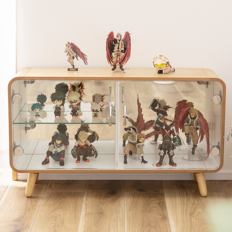 キャビネット シェルフ コレクション/ガラス 扉付き/幅79.5 高さ46 |  | 13