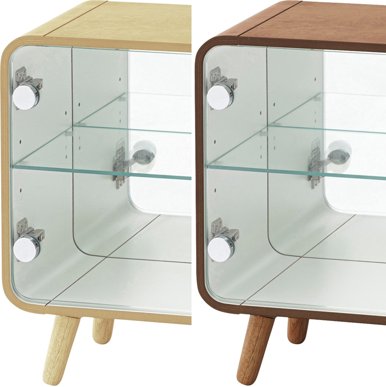 キャビネット シェルフ コレクション/ガラス 扉付き/幅79.5 高さ46 |  | 19