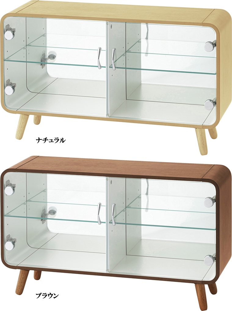 キャビネット シェルフ コレクション/ガラス 扉付き/幅79.5 高さ46 |  | 04