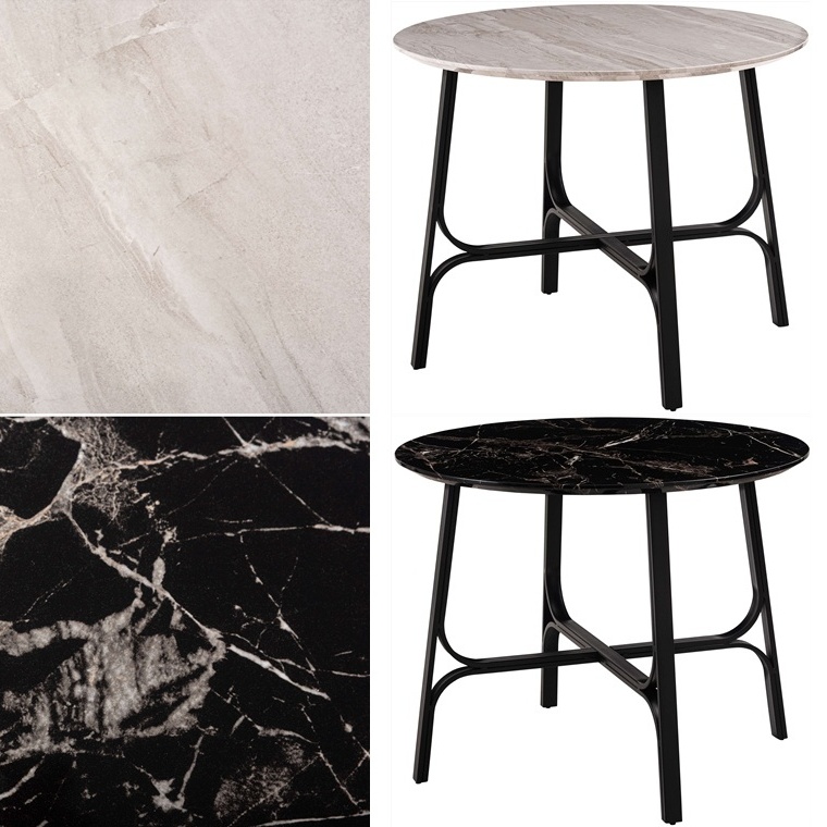 ダイニングテーブル 丸テーブル 円形/石目調/2人 ４人/幅90 高さ72 | 