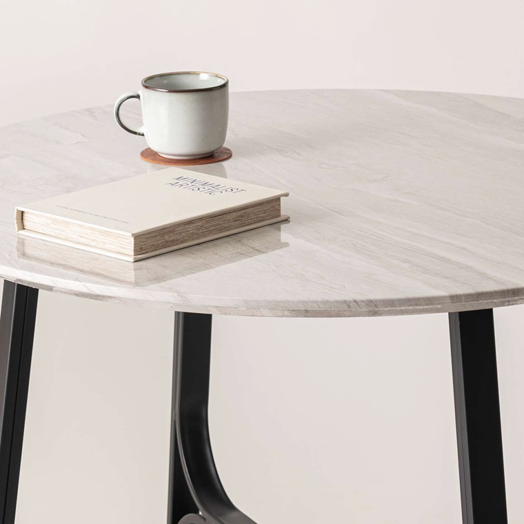 ダイニングテーブル 丸テーブル 円形/石目調/2人 ４人/幅90 高さ72 |  | 11