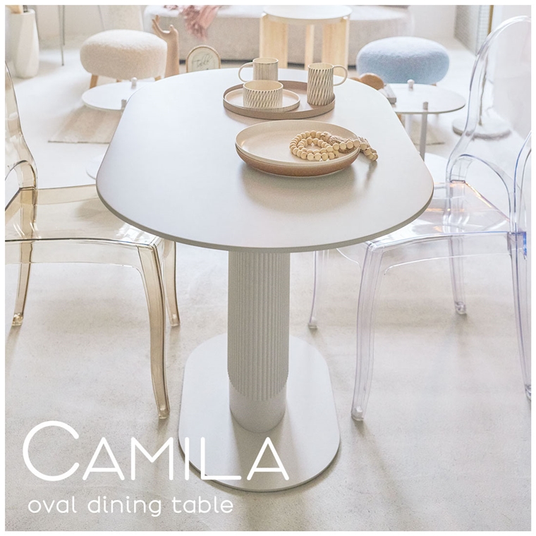 明日まで ホワイト オーバル型ダイニングテーブル 明日まで ホワイト オーバル型ダイニングテーブル