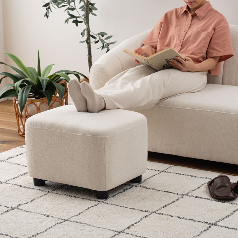 ソファー ソファ/二人掛け/オットマン付き/幅133 座面高36 |  | 12