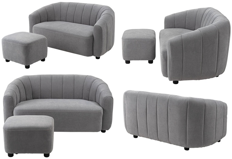 ソファー ソファ/二人掛け/オットマン付き/幅133 座面高36 |  | 15