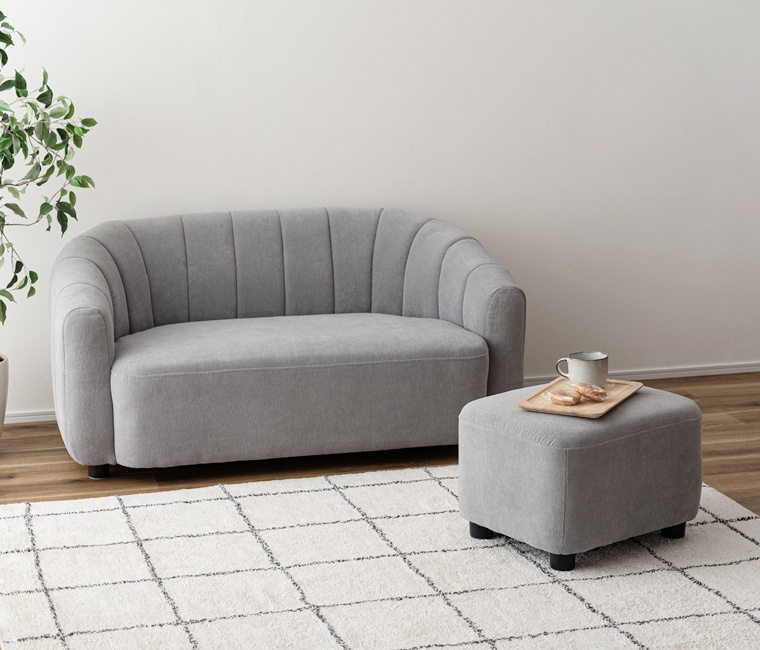 ソファー ソファ/二人掛け/オットマン付き/幅133 座面高36 |  | 08