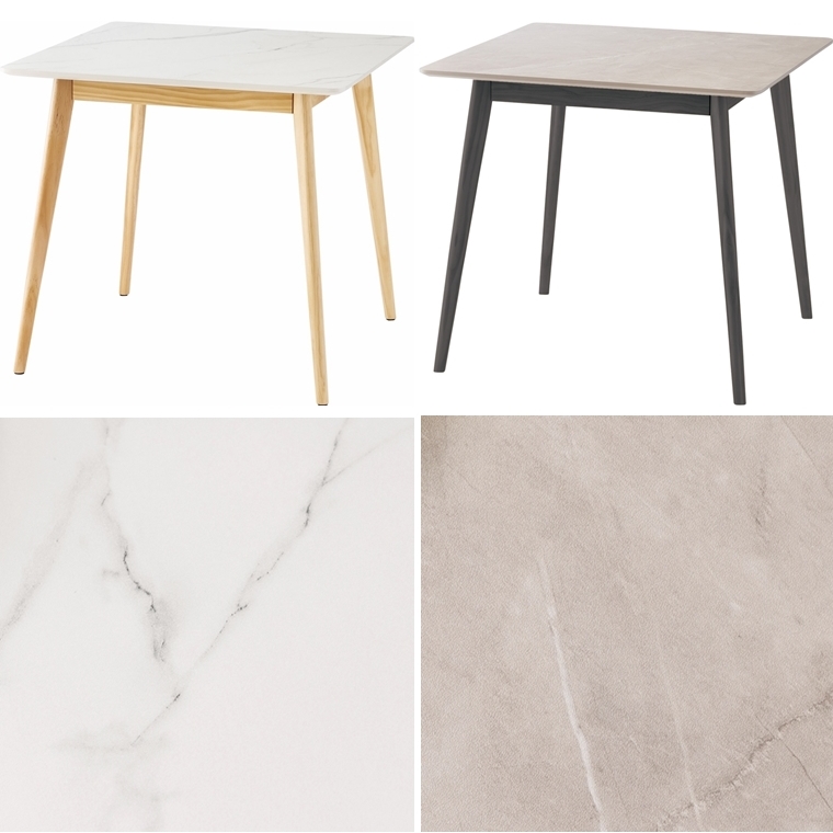ダイニングテーブル/大理石調/２人 ４人/幅80 高さ72 | 