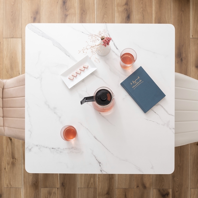 ダイニングテーブル/大理石調/２人 ４人/幅80 高さ72 |  | 12