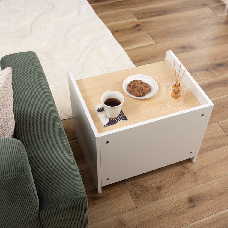 サイドテーブル ナイトテーブル/引き出し 収納付き/幅50 高さ40 |  | 11