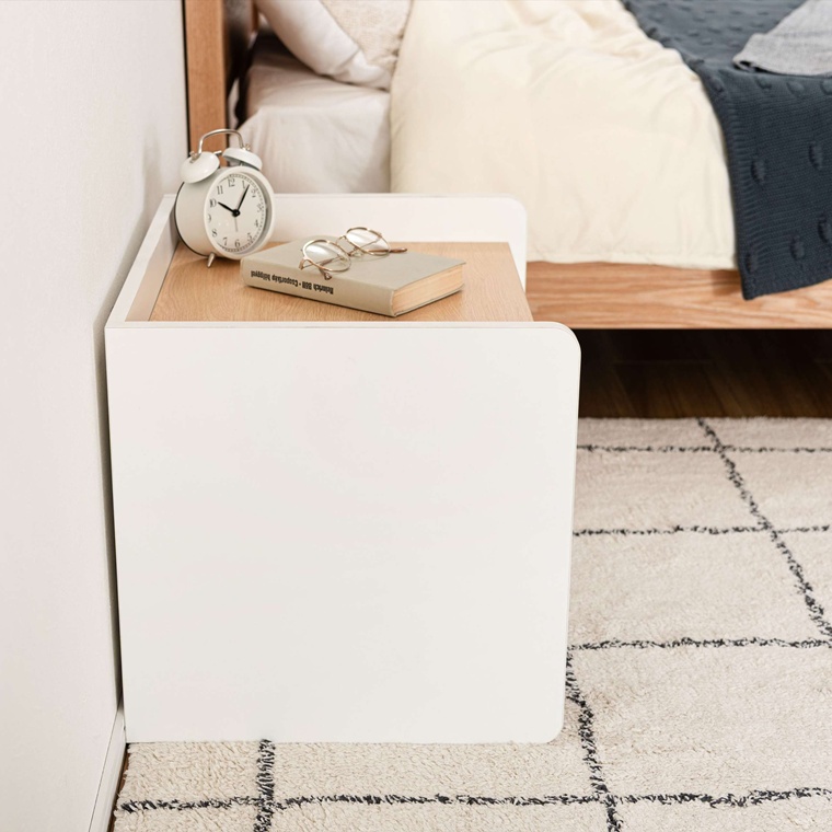 サイドテーブル ナイトテーブル/引き出し 収納付き/幅50 高さ40 |  | 12