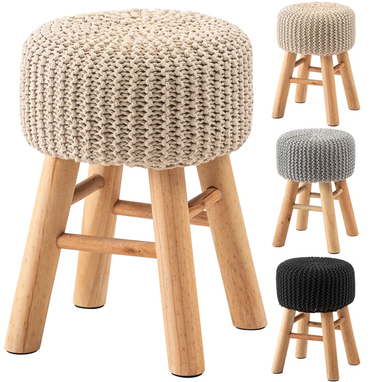 スツール 腰掛 丸椅子/１脚/幅28 高さ40/編み込みデザイン | 