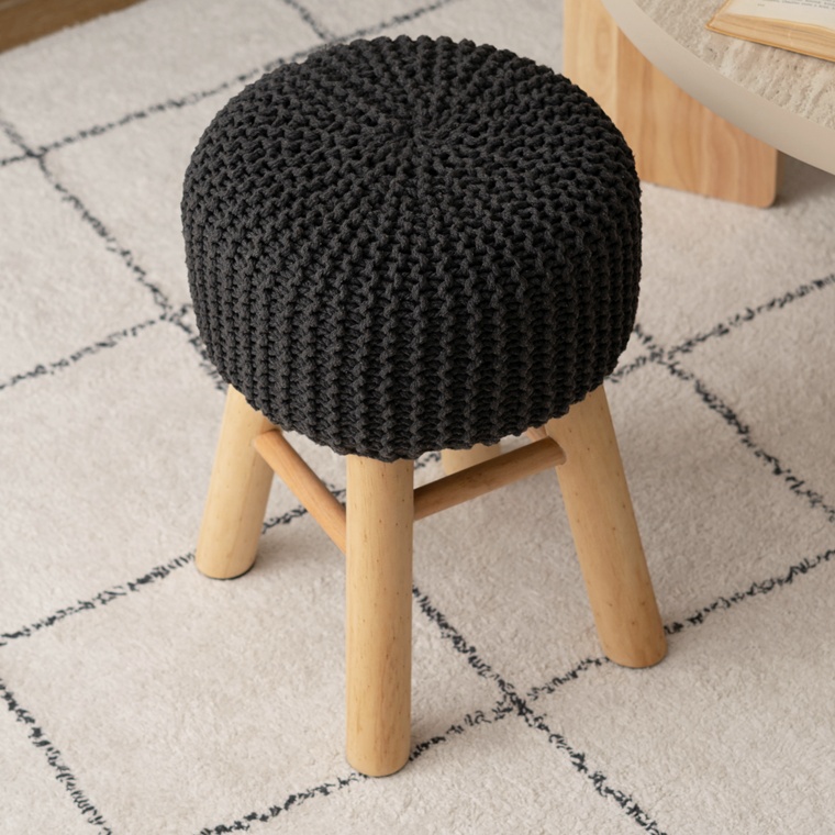 スツール 腰掛 丸椅子/１脚/幅28 高さ40/編み込みデザイン |  | 14