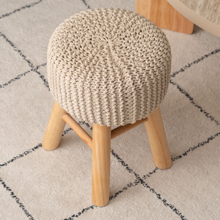 スツール 腰掛 丸椅子/１脚/幅28 高さ40/編み込みデザイン |  | 12